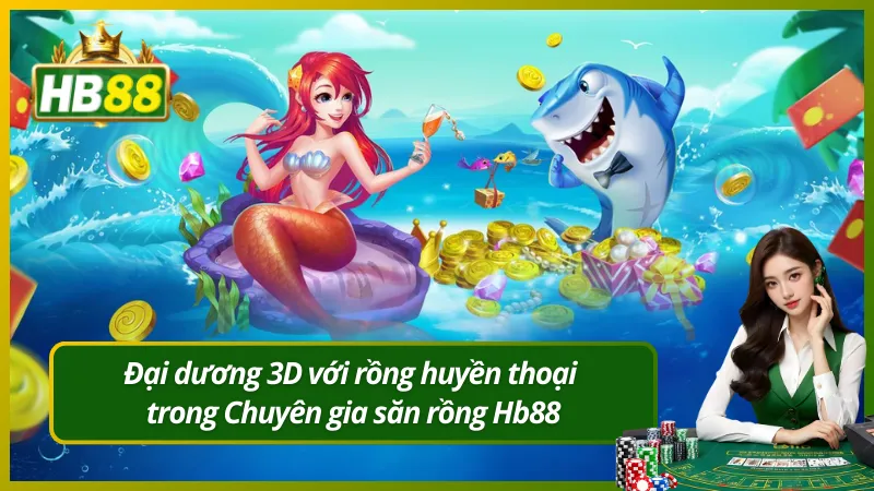 Đại dương 3D với rồng huyền thoại trong Chuyên gia săn rồng Hb88