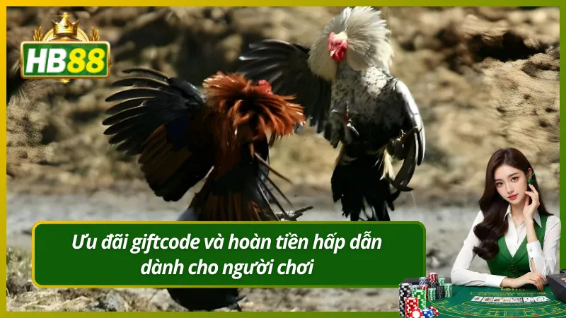 Ưu đãi giftcode và hoàn tiền hấp dẫn dành cho người chơi