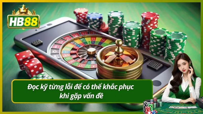Đọc kỹ từng lỗi để có thể khắc phục khi gặp vấn đề