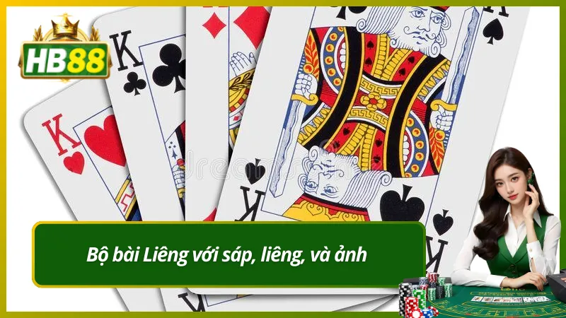 Bộ bài Liêng với sáp, liêng, và ảnh