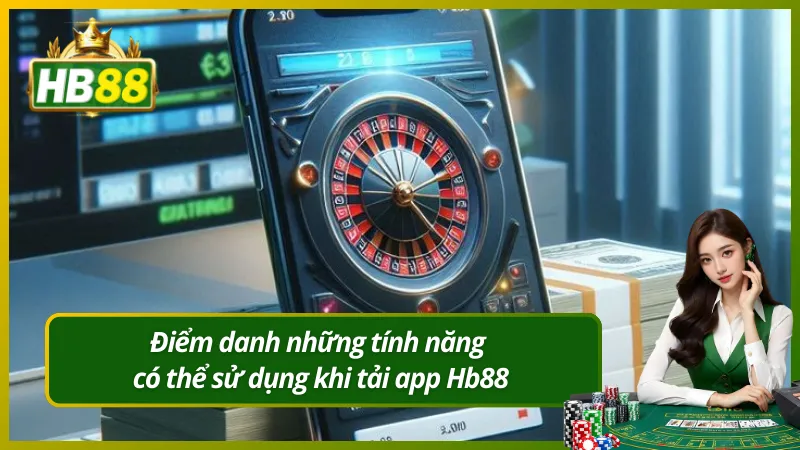 Điểm danh những tính năng có thể sử dụng khi tải app Hb88