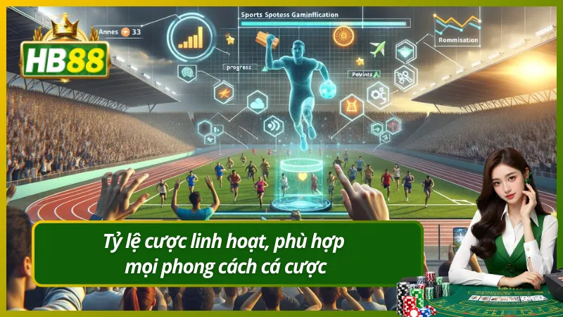 Tỷ lệ cược linh hoạt, phù hợp mọi phong cách cá cược
