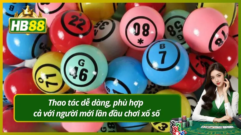 Thao tác dễ dàng, phù hợp cả với người mới lần đầu chơi xổ số