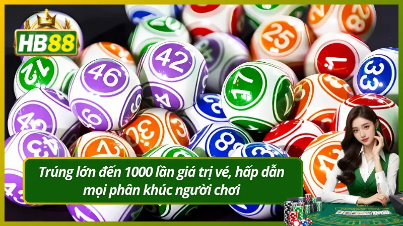 Trúng lớn đến 1000 lần giá trị vé, hấp dẫn mọi phân khúc người chơi