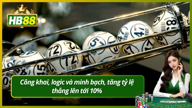 Công khai, logic và minh bạch, tăng tỷ lệ thắng lên tới 10%